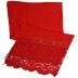 Designer Cotton Plain Women's Stole - Red